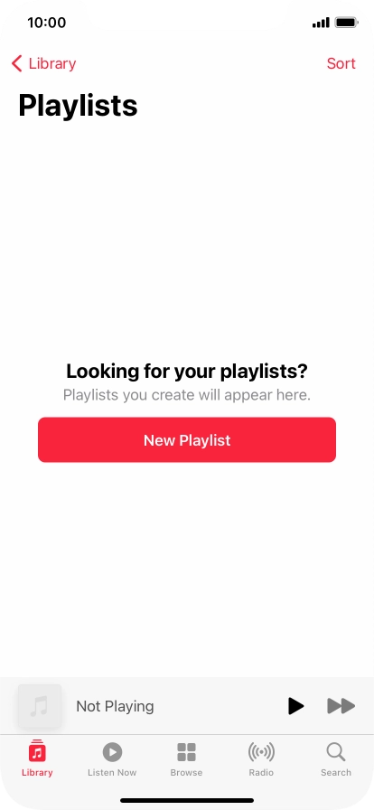 Press New Playlist.