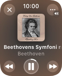 Turn the Digital Crown to select the required volume.
