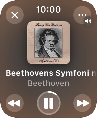 Turn the Digital Crown to select the required volume.