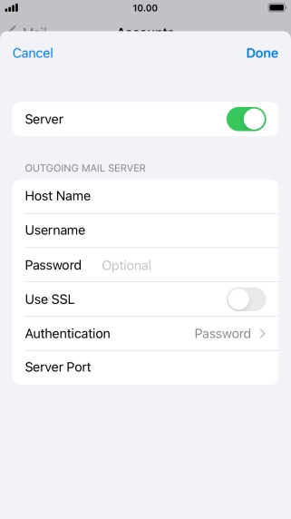 Press Authentication.