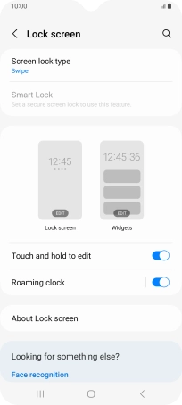 Press Screen lock type. Press Screen lock type.