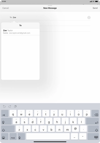 Press the required contact.