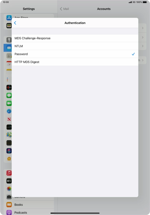 Press Password.