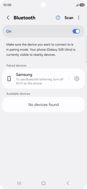 Press the Home key to return to the home screen.