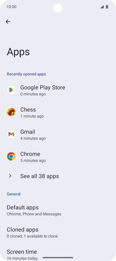 Press See all apps.