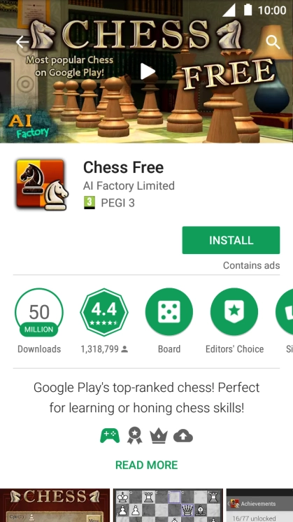 Press INSTALL and follow the instructions on the screen to install the app.
