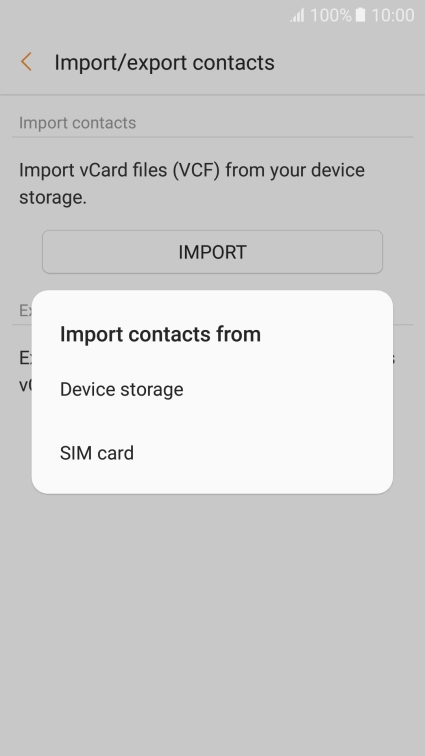 Press SIM card.
