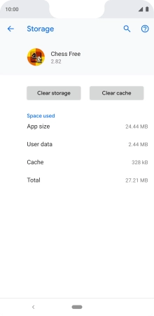 Press Clear cache.