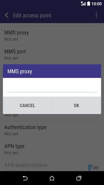Key in 10.202.002.060 and press OK.