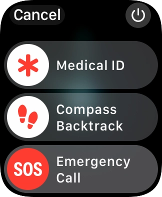Press the power off icon.