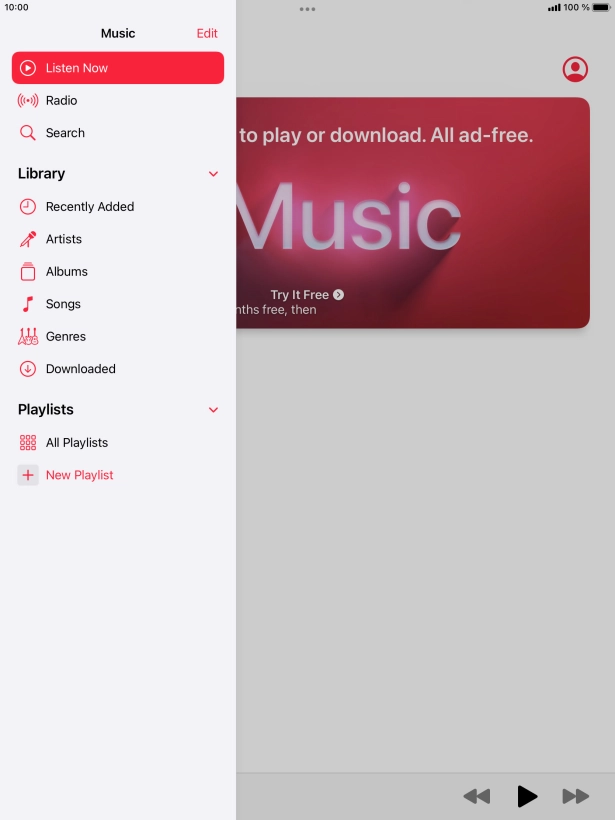 Press New Playlist.