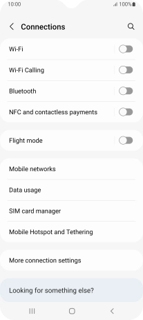 Press Data usage.