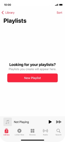 Press New Playlist. Press New Playlist.