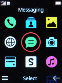Select the music player icon. Select the music player icon.