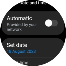 Press Set date. Press Set date.