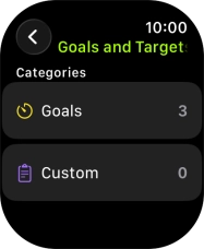 Press arrow left the necessary number of times to return to the home screen for the selected training activity.