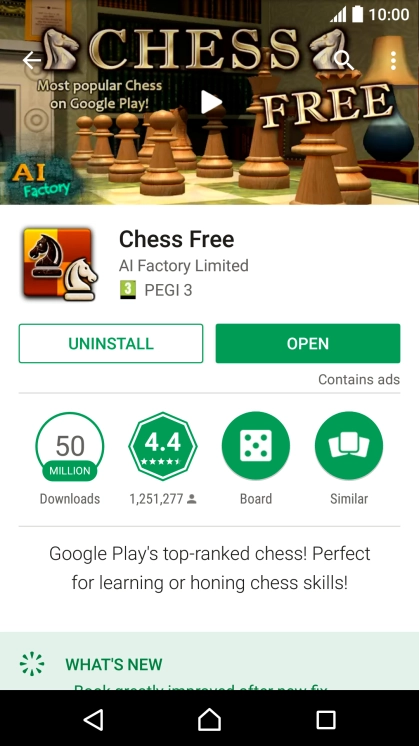 Press UNINSTALL.