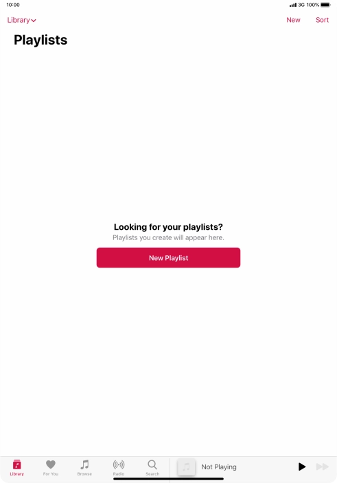 Press New Playlist.