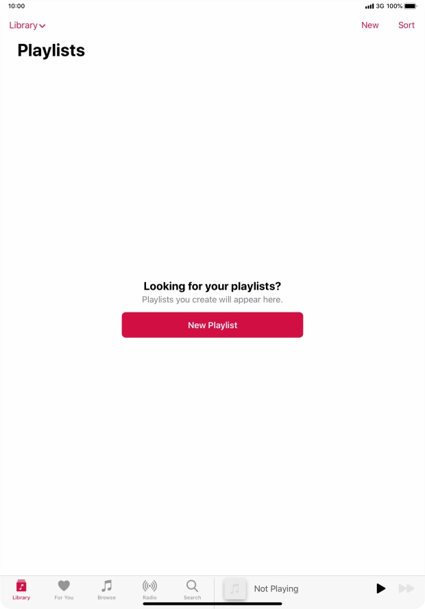 Press New Playlist.