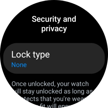 Press Lock type.