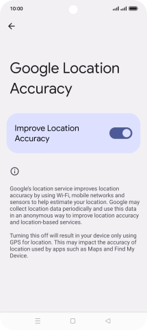 If you press the indicator next to 