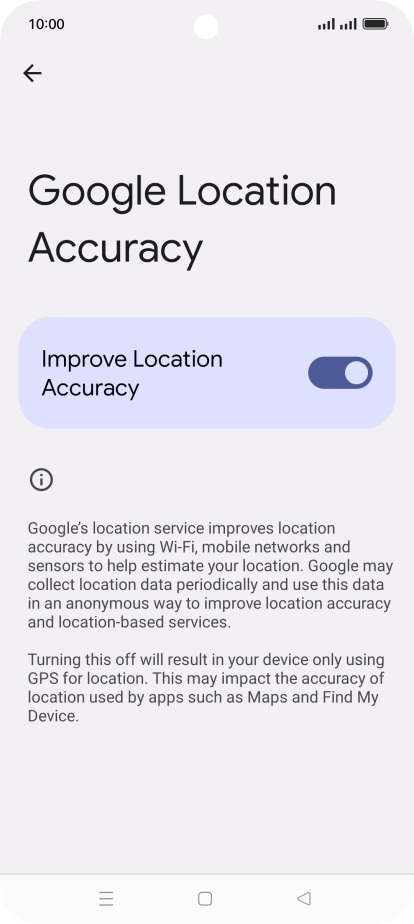 If you press the indicator next to 