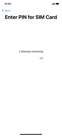 If your SIM is locked, key in your PIN and press OK.
