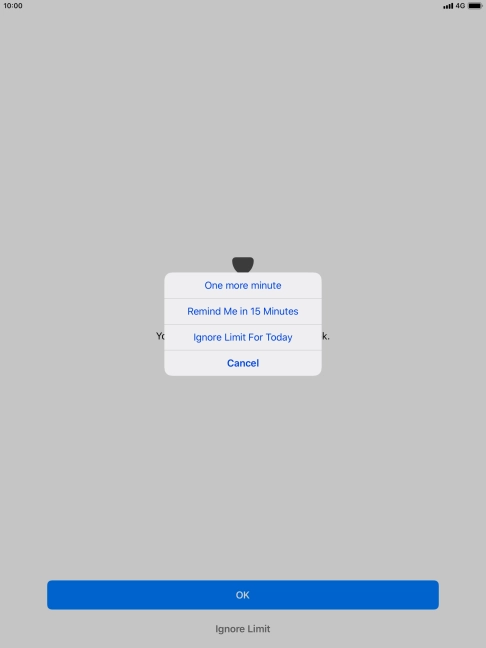 Press the required setting. Press the required setting.