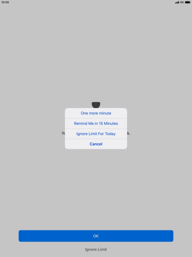 Press the required setting. Press the required setting.