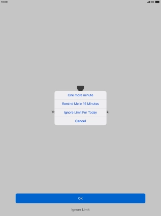 Press the required setting. Press the required setting.