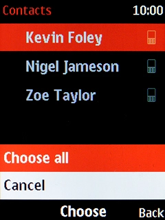 Select Choose all.