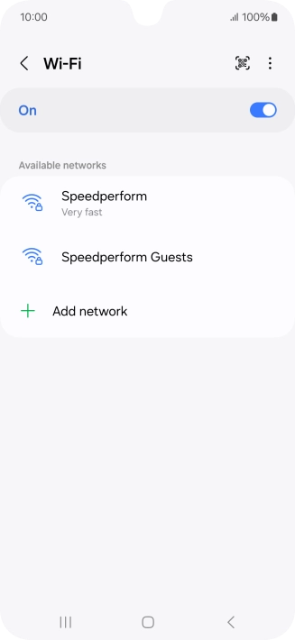 Press the menu icon. Press the menu icon.