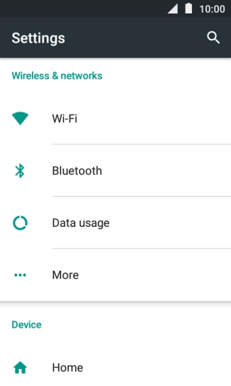 Press Wi-Fi.
