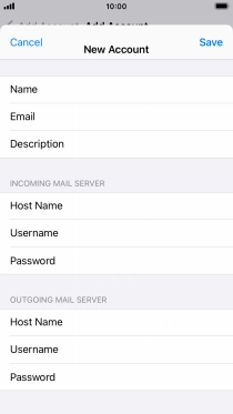 Press Save. Your email account has now been set up. To select more settings for incoming and outgoing server, proceed with the following steps.