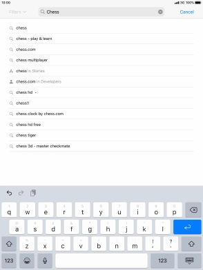 Key in the name or subject of the required app and press enter. Key in the name or subject of the required app and press enter.