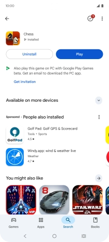 Press the Home key to return to the home screen.