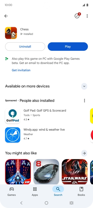 Press the Home key to return to the home screen.