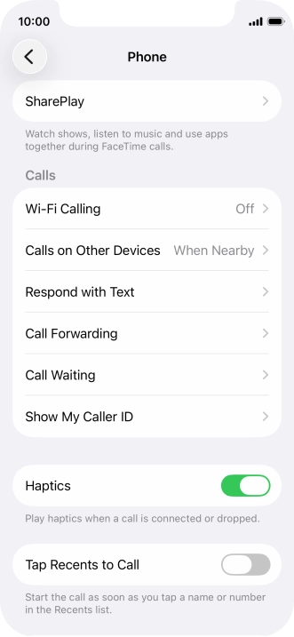 Press Wi-Fi Calling.