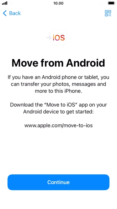 To transfer content to your phone, you need to install the app 