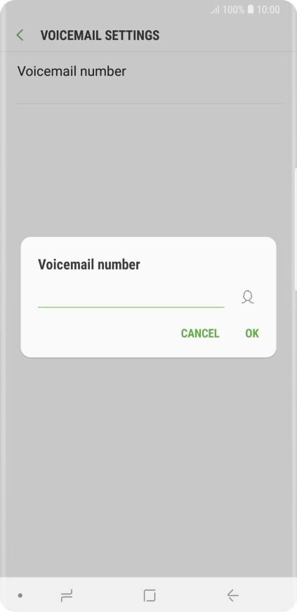 Key in +61414121121 and press OK.