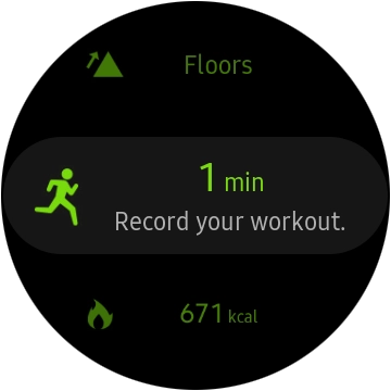 Press the activity icon.