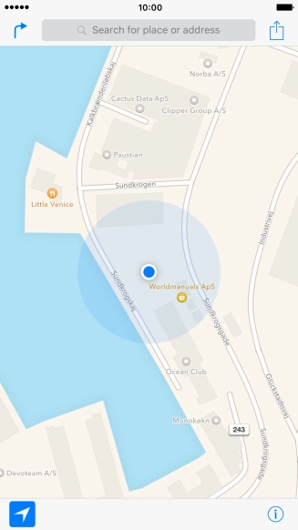 Press Search for place or address. Press Search for place or address.