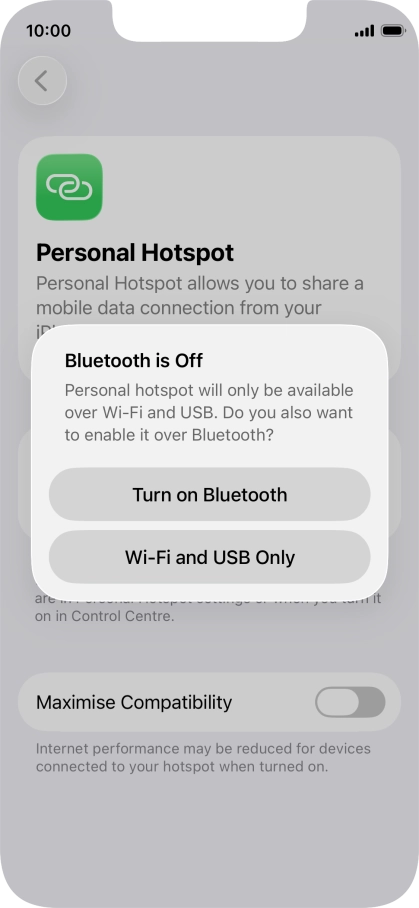 If Wi-Fi is turned on, press Wi-Fi and USB Only. If Wi-Fi is turned on, press Wi-Fi and USB Only.
