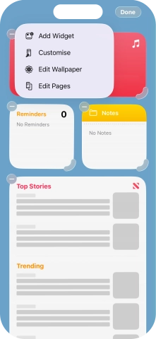 Press Add Widget. Press Add Widget.