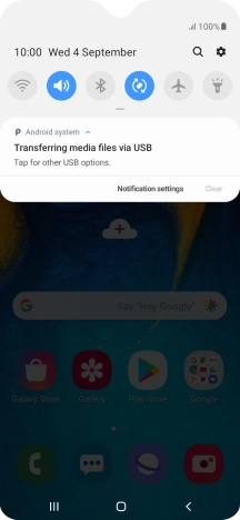 Press Tap for other USB options.. Press Tap for other USB options..