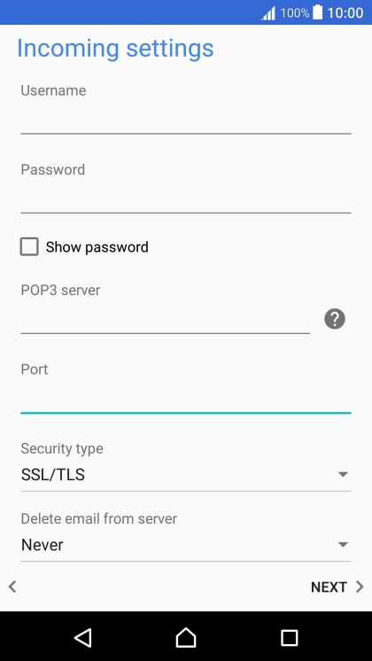 Press the drop down list below 
