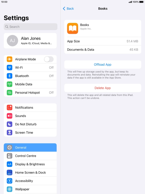 Press Offload App.