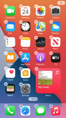 Press the Home key.