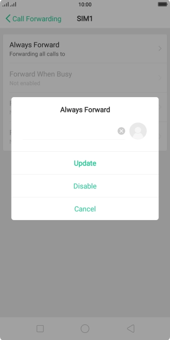 Press Disable.