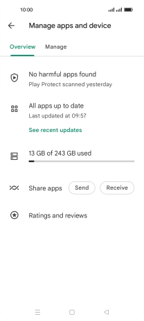 Press Manage.